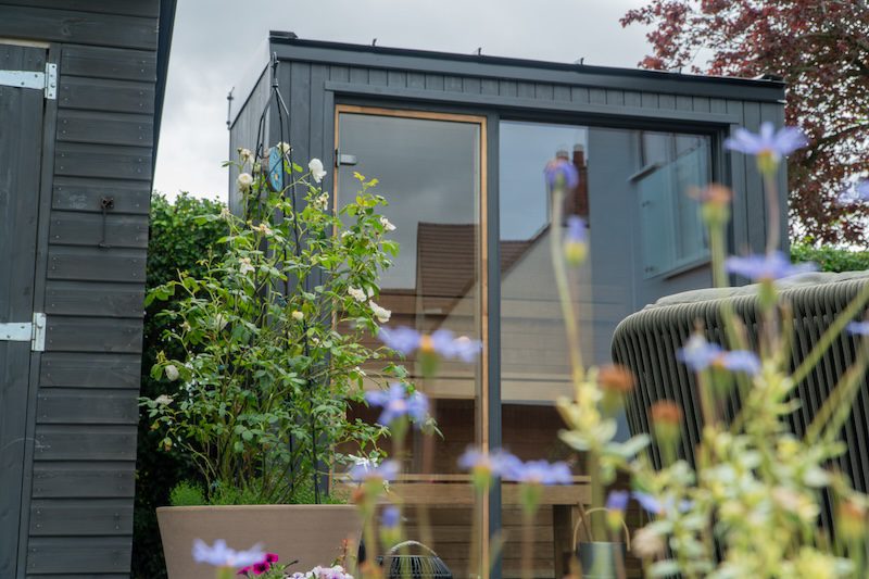 Sola outdoor sauna in residential garden